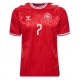 Danemarca Mathias Jensen #7 Tricou Fotbal Replică European 2024 Barbati Acasa